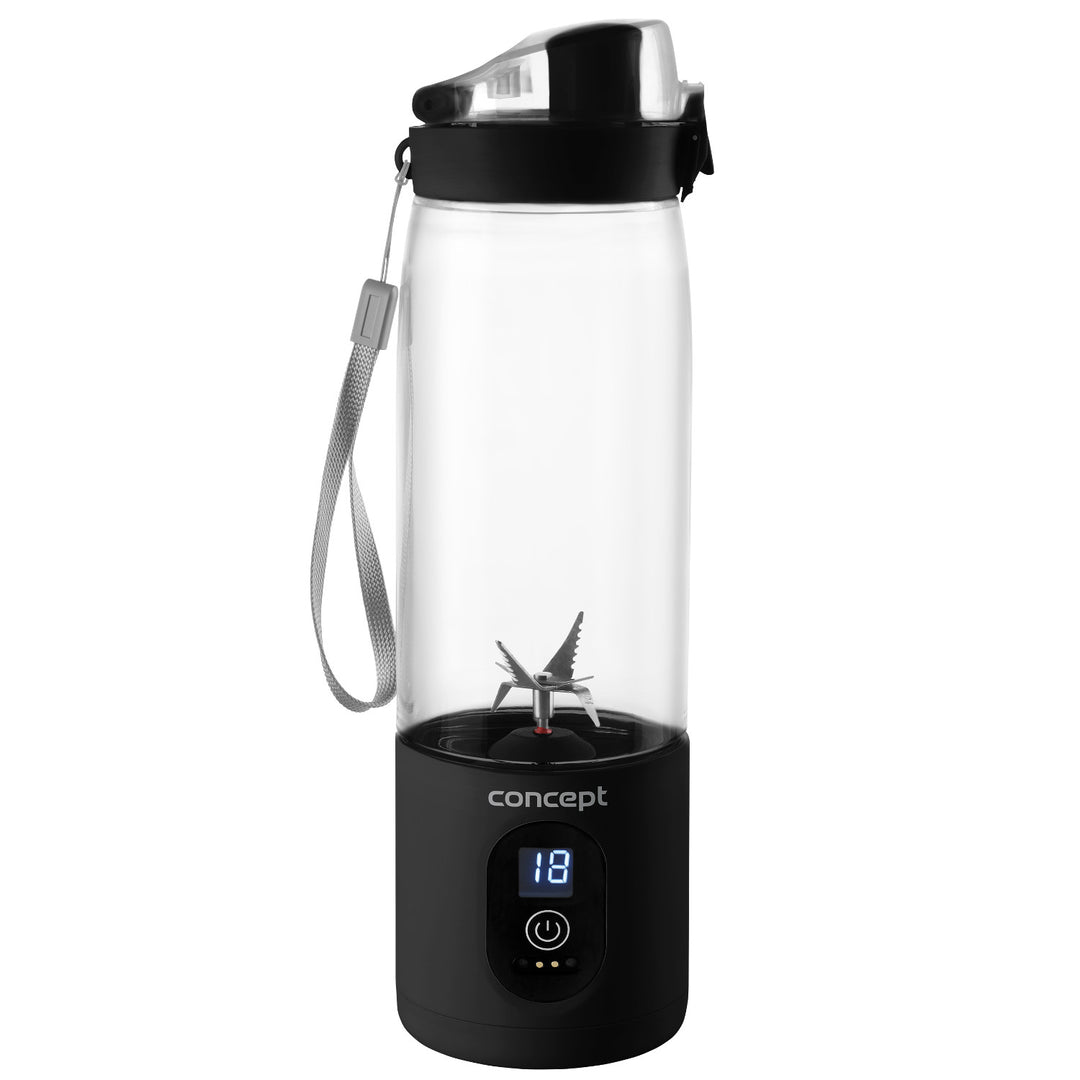 Liquidificador Pessoal Concept, 600 ml, Recarregável, Ião de Lítio, Preto, FitMaker SM4001