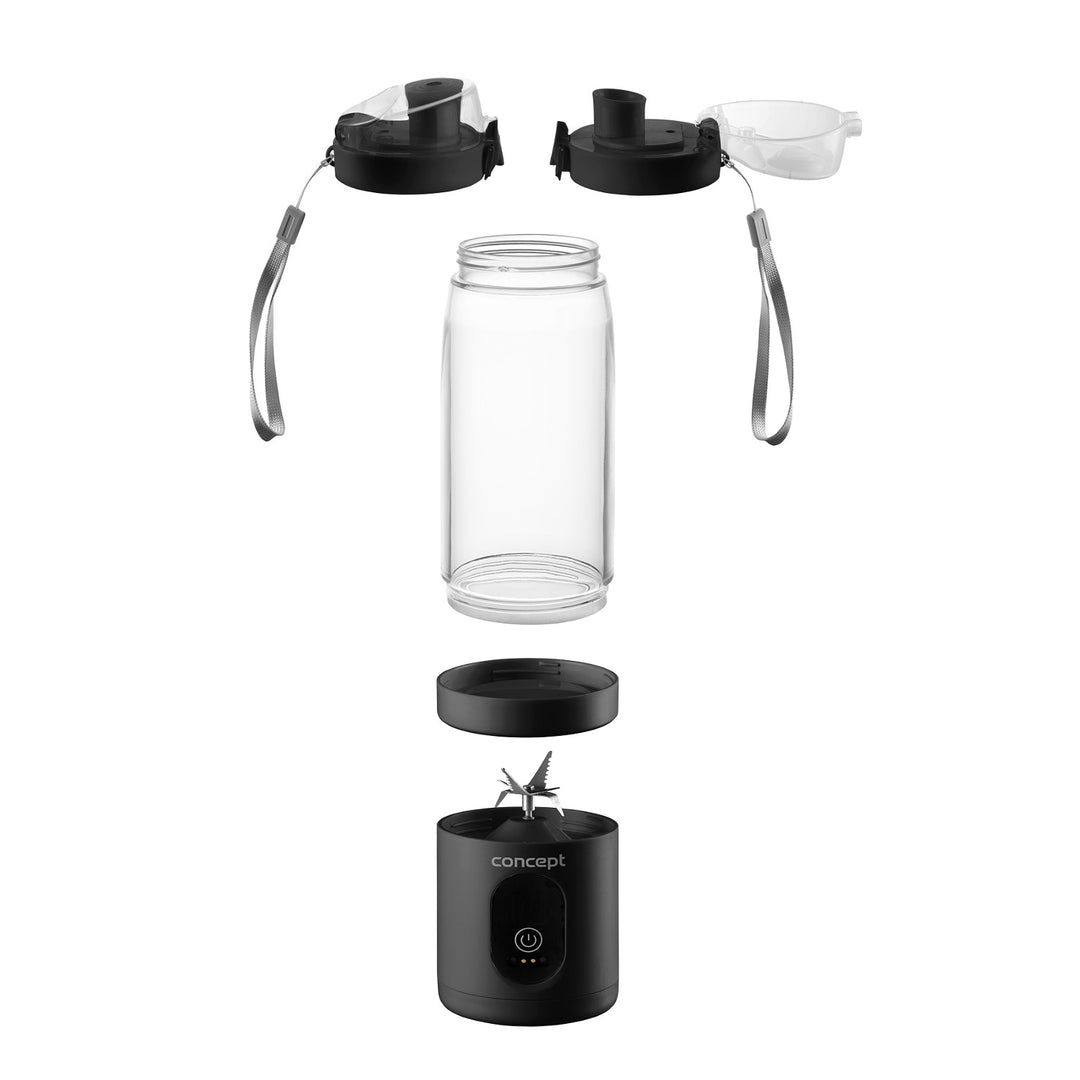 Liquidificador Pessoal Concept, 600 ml, Recarregável, Ião de Lítio, Preto, FitMaker SM4001