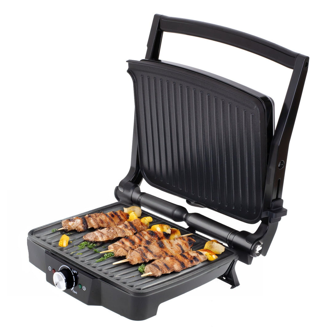 Parrilla eléctrica Camry, superficie grande de 28 x 23 cm, regulación de temperatura, potencia máxima de 2500 W, CR 3053
