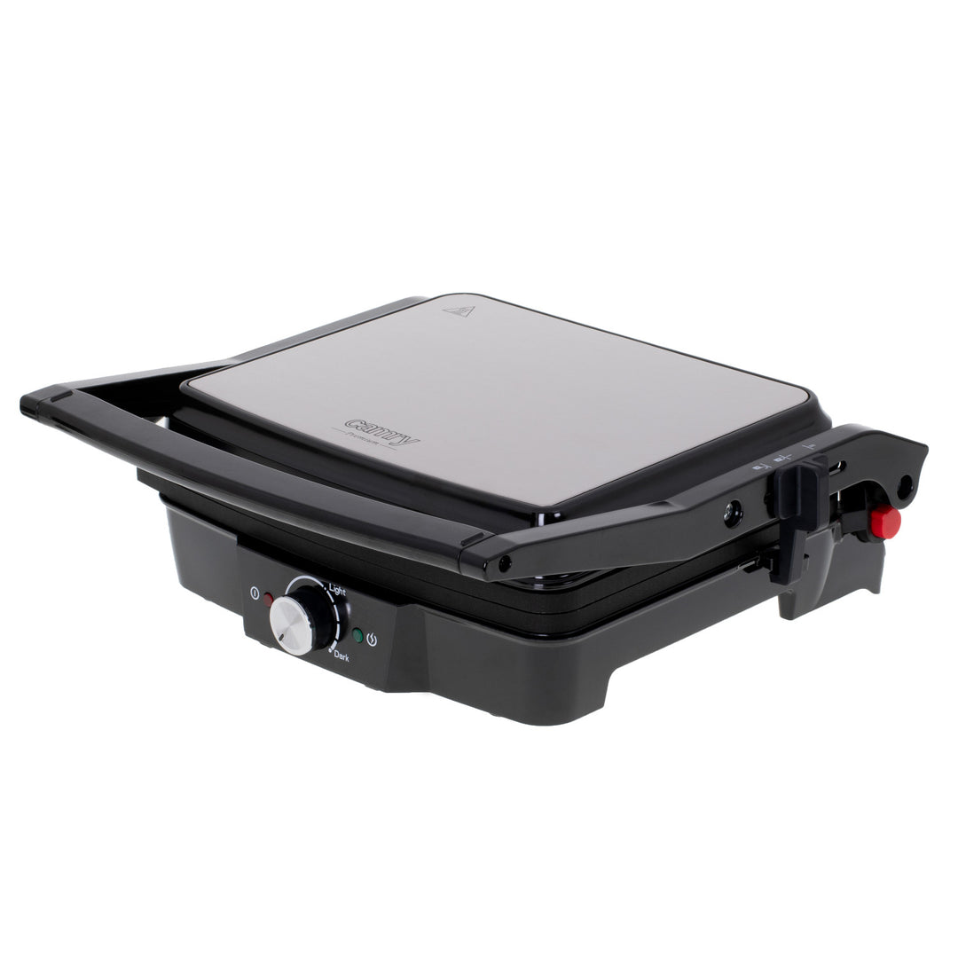 Parrilla eléctrica Camry, superficie grande de 28 x 23 cm, regulación de temperatura, potencia máxima de 2500 W, CR 3053