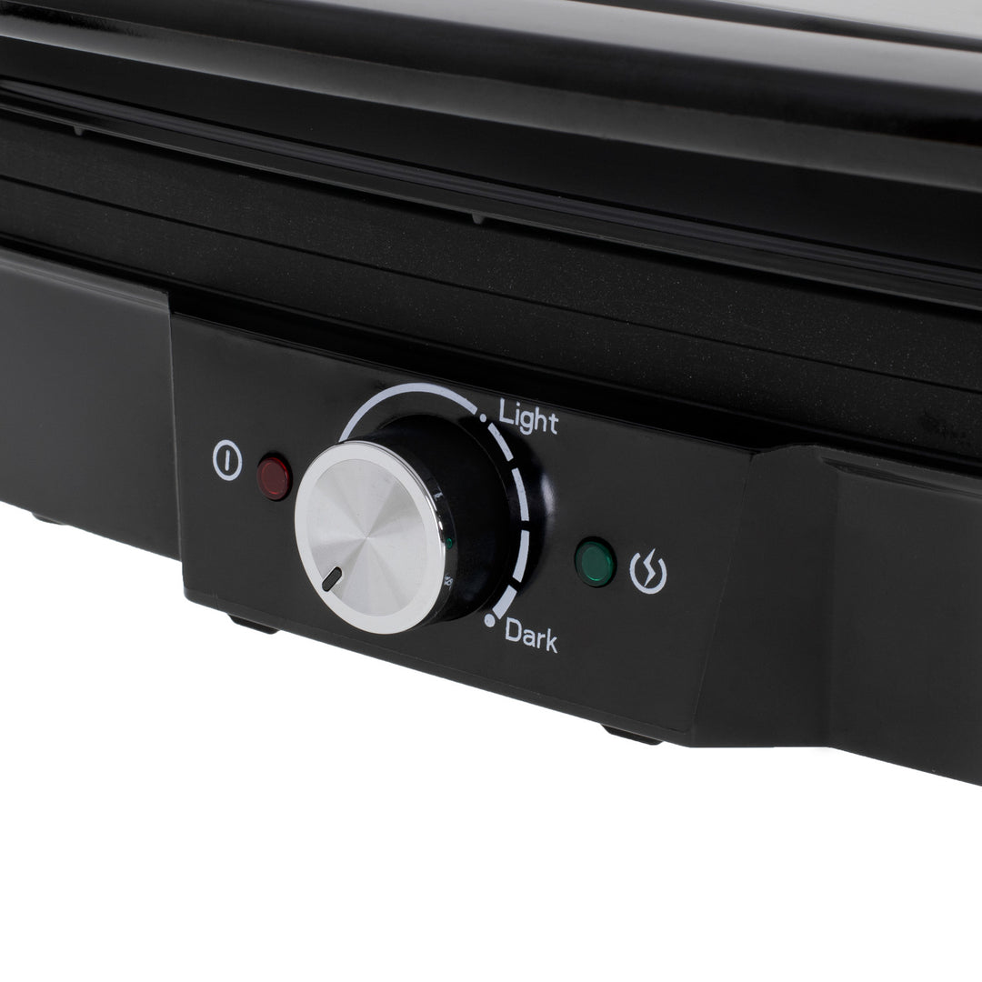Parrilla eléctrica Camry, superficie grande de 28 x 23 cm, regulación de temperatura, potencia máxima de 2500 W, CR 3053