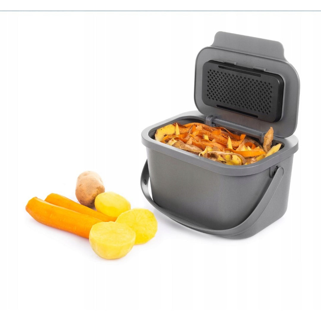 Papeleira Practic Mini Bini com capacidade para 4,5 litros, Cinza