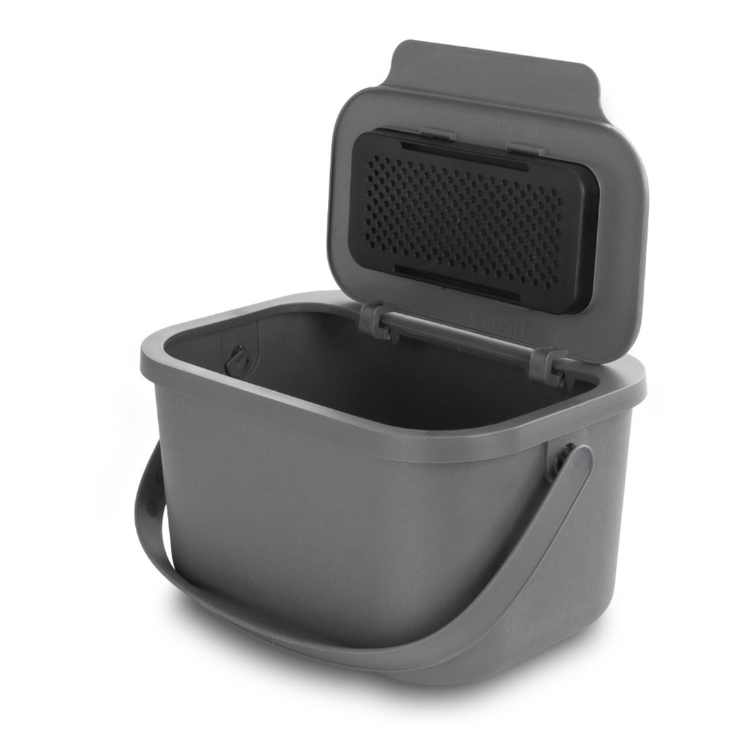 Papeleira Practic Mini Bini com capacidade para 4,5 litros, Cinza