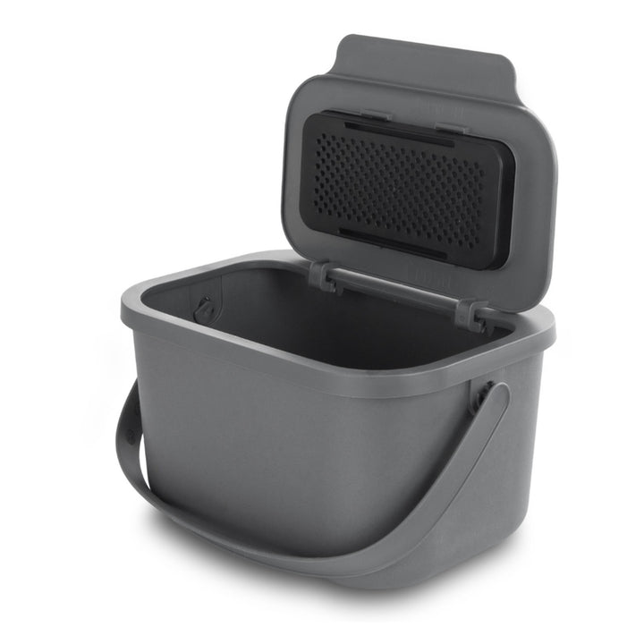 Papeleira Practic Mini Bini com capacidade para 4,5 litros, Cinza