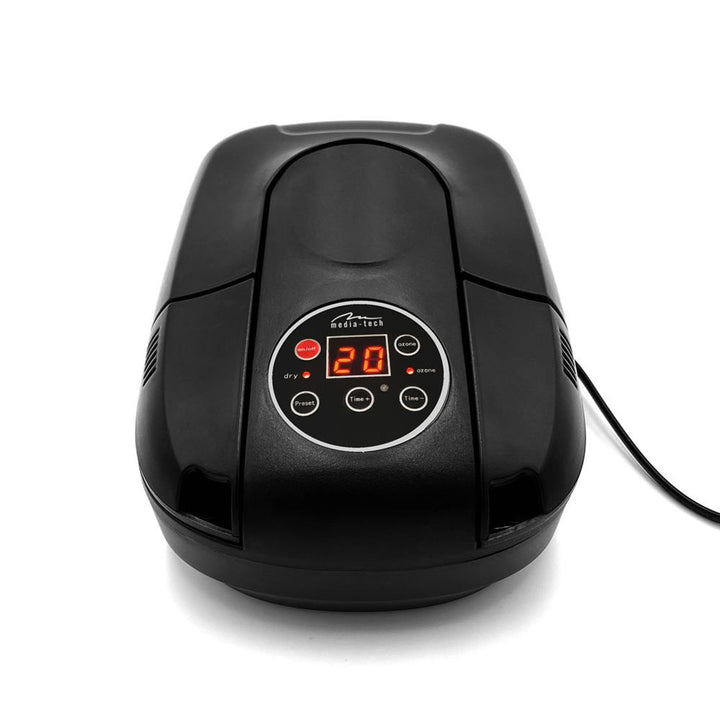 Media-Tech MT6523 Secador de zapatos, desinfección por ozono, temporizador, panel de control con pantalla y botones, secador para zapatos, guantes, gorras, cascos, etc.