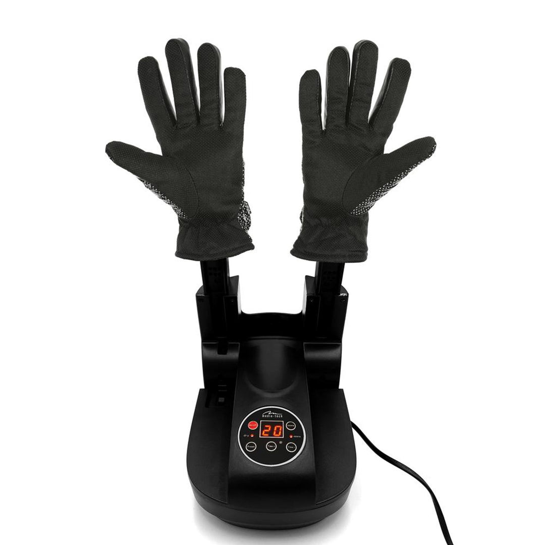 Media-Tech MT6523 Secador de zapatos, desinfección por ozono, temporizador, panel de control con pantalla y botones, secador para zapatos, guantes, gorras, cascos, etc.