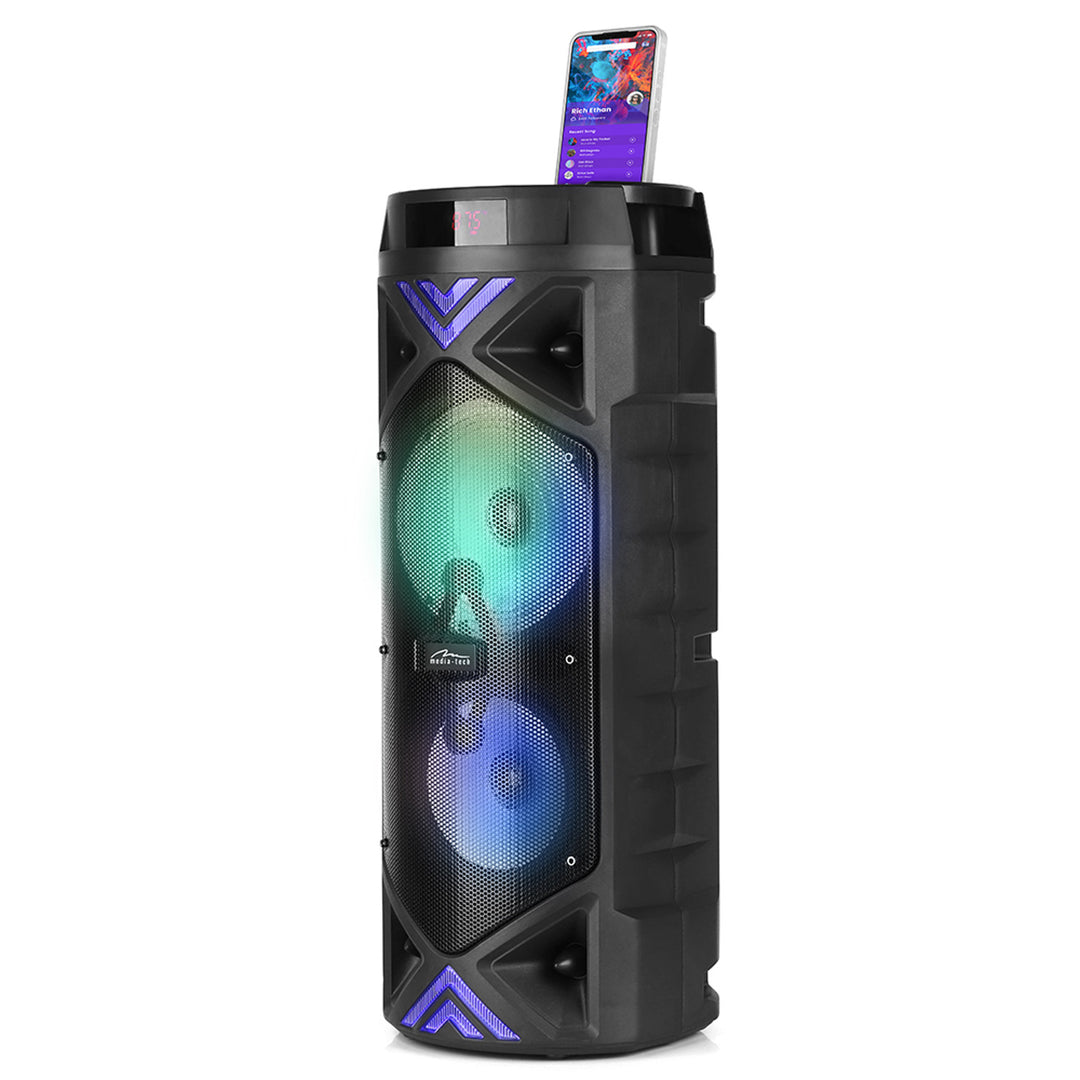 Altavoz portátil Media-Tech, karaoke, Bluetooth 5.0, 1400W, MT3182