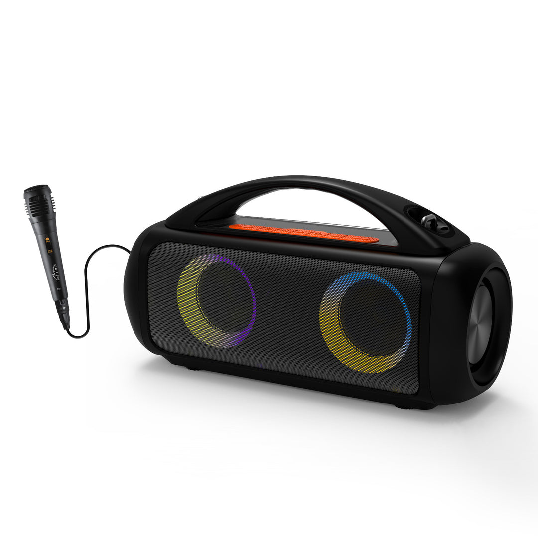 Coluna de som portátil Media-Tech MT3184, função karaoke, Bluetooth 5.3, 1200 W