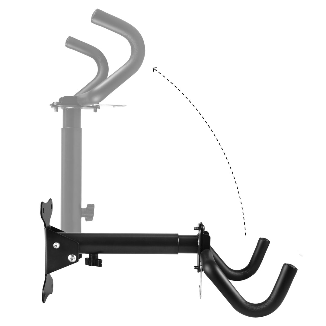 Maclean MC-484 Soporte de pared para bicicletas, horizontal, acero, carga máx. 30 kg