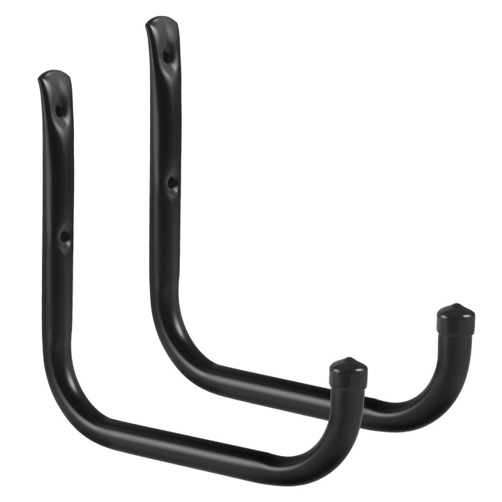 Maclean MC-487 Juego de 2 soportes de pared, para neumáticos, ruedas, escalera, bicicleta, acero, carga máx. 22kg/soporte