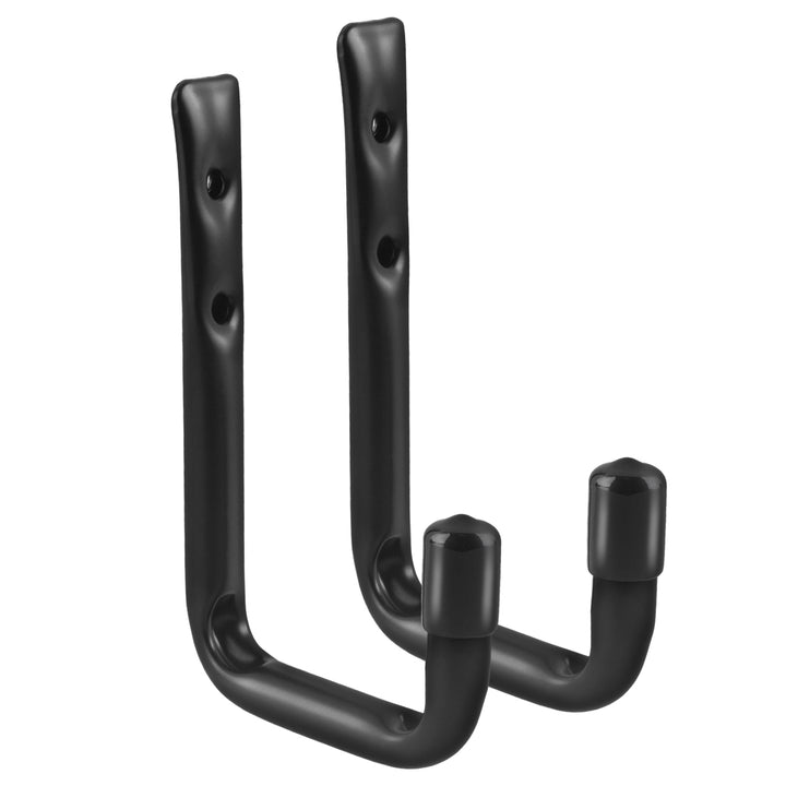 Conjunto de 2 suportes de parede Maclean MC-489 para pneus, rodas, escadas e bicicletas, aço, carga máxima de 22 kg/suporte