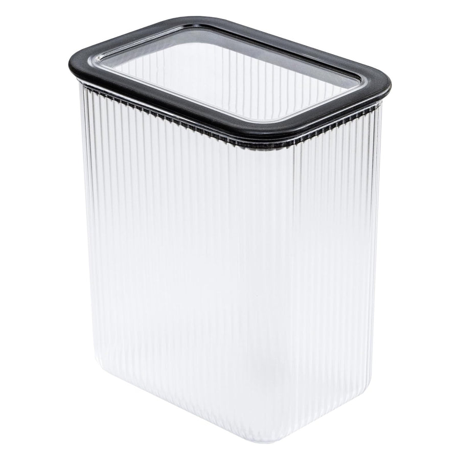 Recipiente para armazenamento de alimentos Branq Kitchen, 2,33 L, transparente com fecho preto, cor Neroli