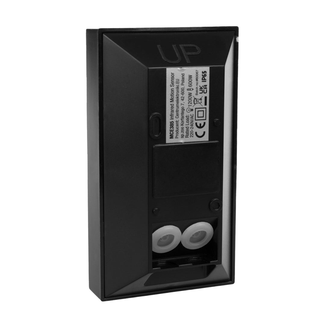 Maclean MCE385 B Detector de movimiento infrarrojo PIR para exteriores, inmune a mascotas, máx.1200W, IP65, 4 piezas
