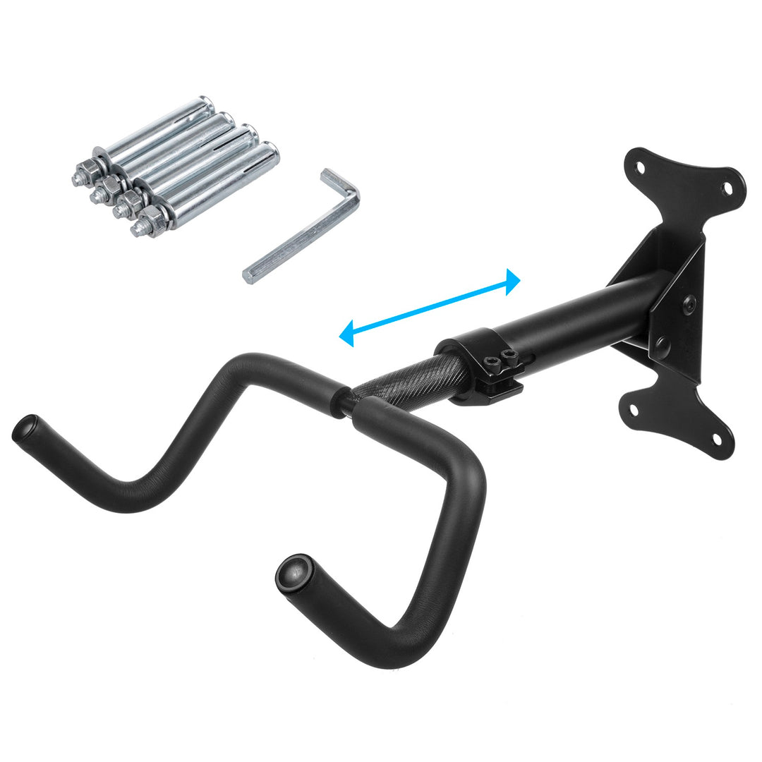 Maclean MC-431 Soporte de pared para bicicletas, horizontal, acero, carga máx. 30 kg, 2 piezas