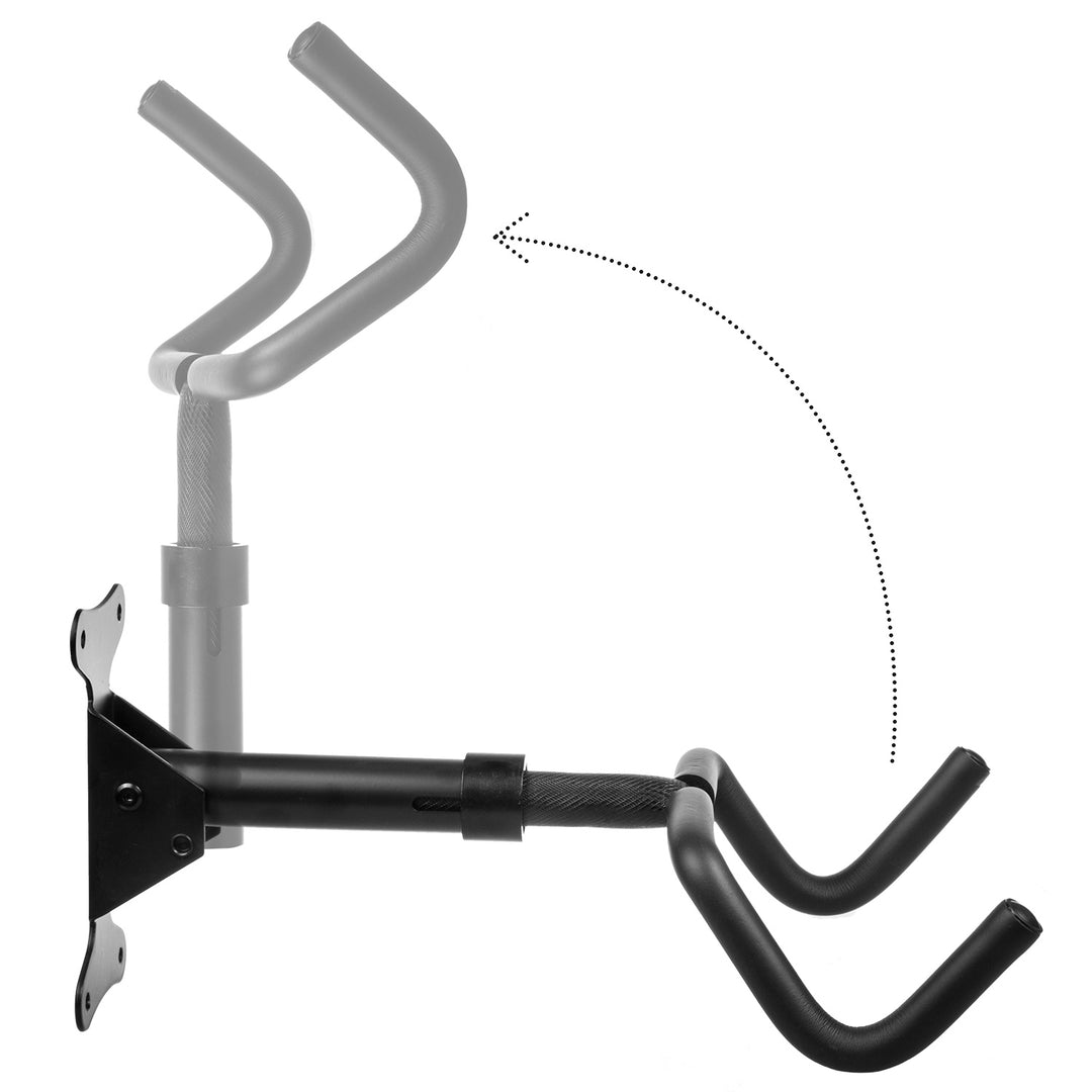 Maclean MC-431 Soporte de pared para bicicletas, horizontal, acero, carga máx. 30 kg, 2 piezas