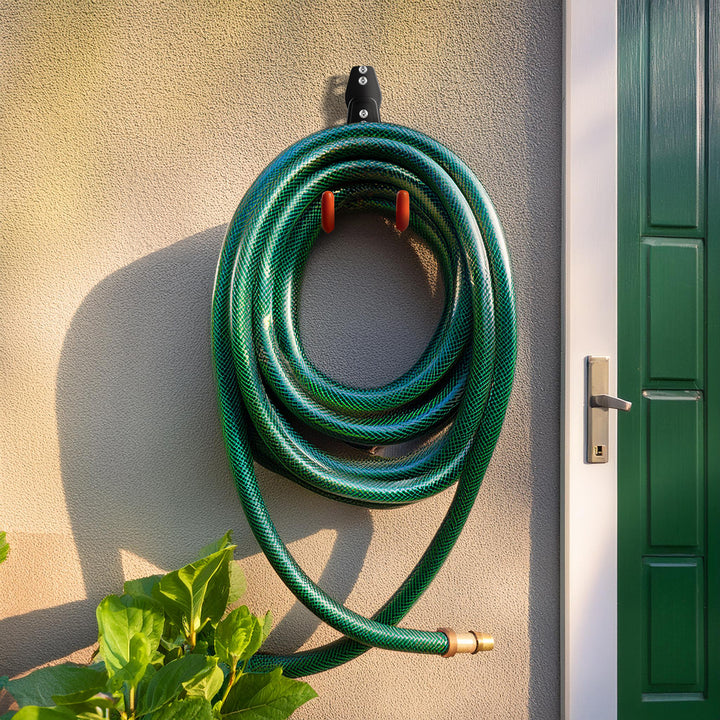 Soporte de pared para garaje Maclean, para neumáticos, herramientas de jardín, escalera, mangueras, bicicleta, carga máx. 25 kg, MC-444, 2 uds.