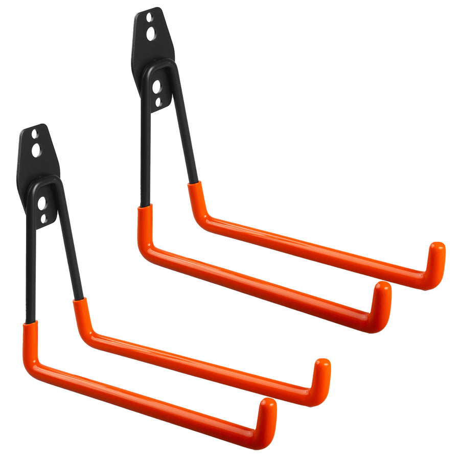 Suporte de parede Maclean Garage para pneus, ferramentas de jardim, escadas, mangueiras, bicicletas, carga máxima de 25 kg, MC-444, pacote de 2