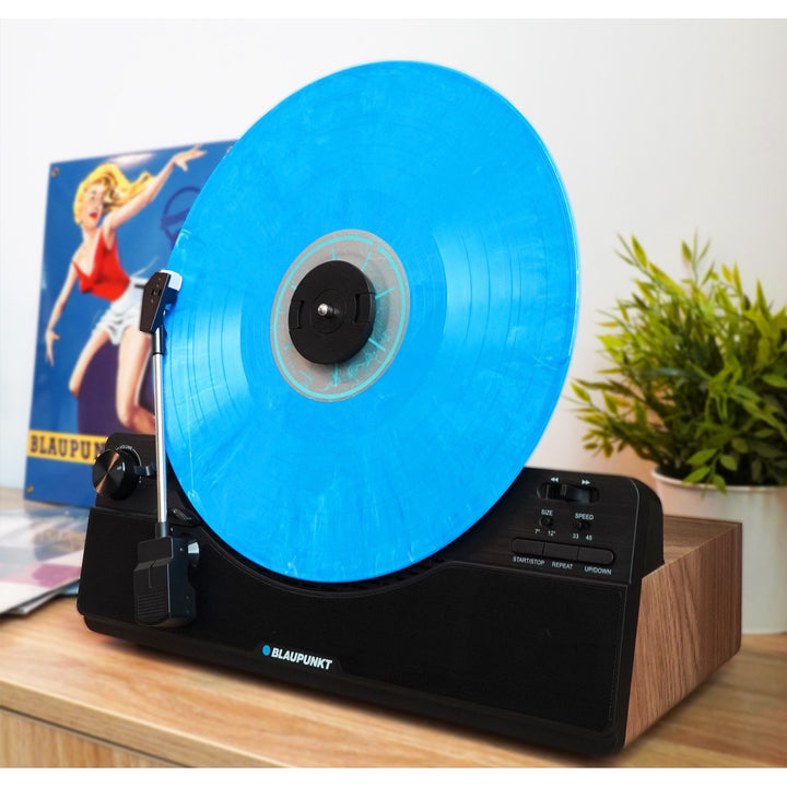 Blaupunkt Giradiscos Vertical, Bluetooth, 2x5W RMS, negro, VT100BK