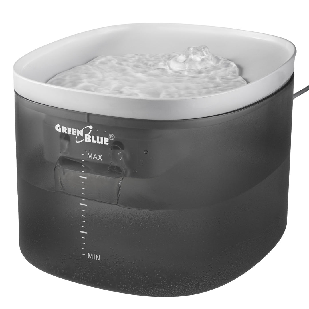 GreenBlue GB392 Bebedouro/Dispensador Automático de Água para Animais de Estimação, Capacidade de 3L, USB 5V1A + 6 Filtros de Substituição GB394