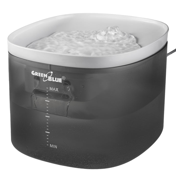 GreenBlue GB392 Bebedouro/Dispensador Automático de Água para Animais de Estimação, Capacidade de 3L, USB 5V1A + 6 Filtros de Substituição GB394