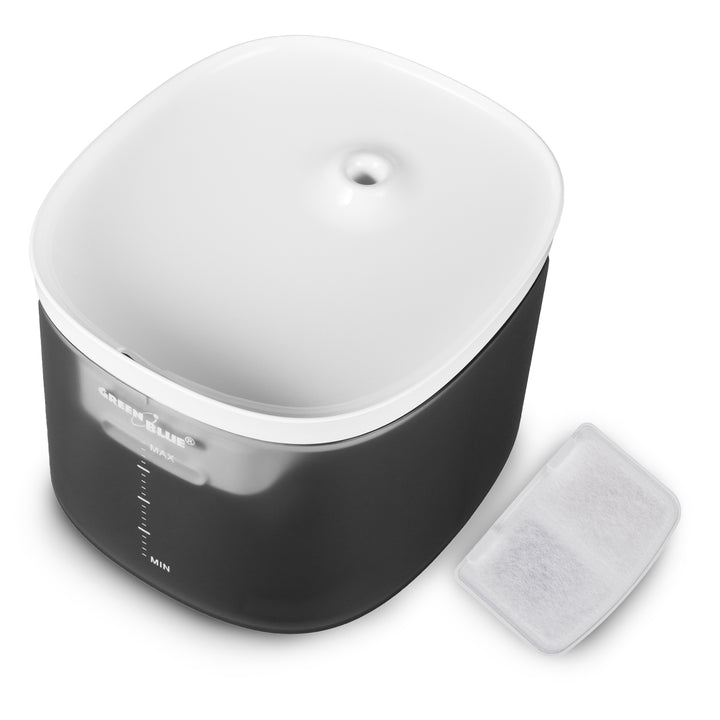 GreenBlue GB392 Bebedouro/Dispensador Automático de Água para Animais de Estimação, Capacidade de 3L, USB 5V1A + 6 Filtros de Substituição GB394