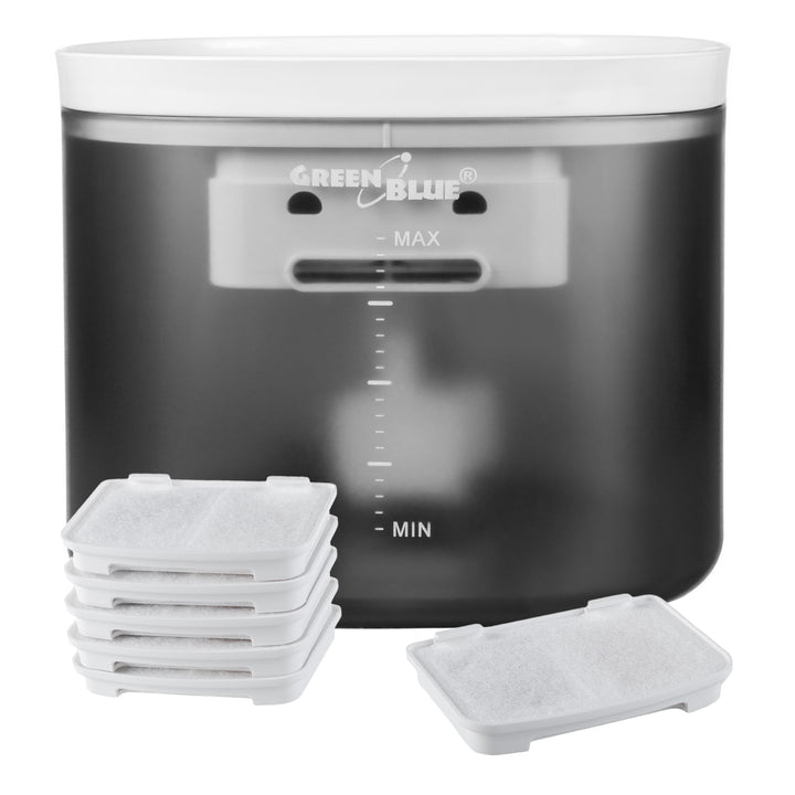 GreenBlue GB392 Bebedouro/Dispensador Automático de Água para Animais de Estimação, Capacidade de 3L, USB 5V1A + 6 Filtros de Substituição GB394