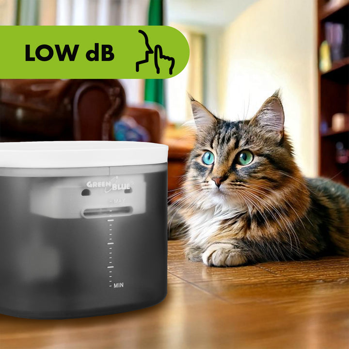 GreenBlue GB392 Bebedouro/Dispensador Automático de Água para Animais de Estimação, Capacidade de 3L, USB 5V1A + 6 Filtros de Substituição GB394
