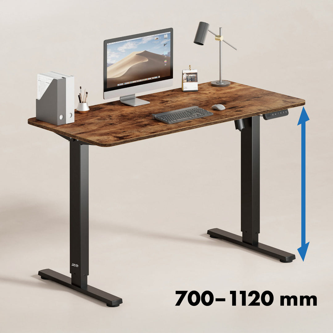 Ergo Office ER-400 B Escritorio eléctrico de altura regulable, altura máx. 1160 mm, máx. - 80 kg, sin tablero, negro