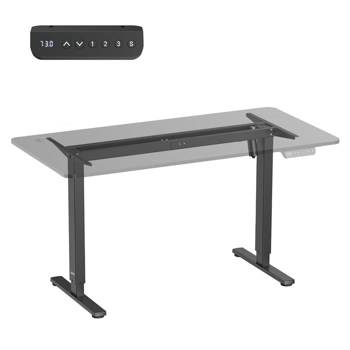 Ergo Office ER-400 B Escritorio eléctrico de altura regulable, altura máx. 1160 mm, máx. - 80 kg, sin tablero, negro