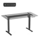 Ergo Office ER-400 B Escritorio eléctrico de altura regulable, altura máx. 1160 mm, máx. - 80 kg, sin tablero, negro