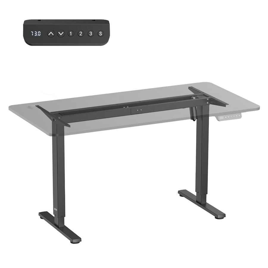 Ergo Office ER-400 B Escritorio eléctrico de altura regulable, altura máx. 1160 mm, máx. - 80 kg, sin tablero, negro