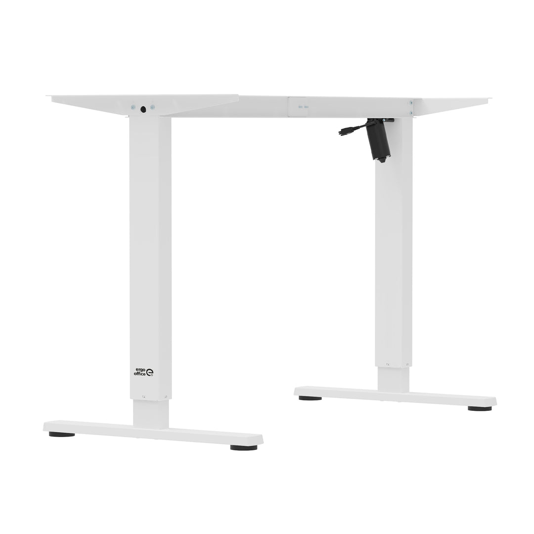 Mesa elétrica regulável em altura Ergo Office, altura máx. 1160 mm, máx. - 80 kg, sem tampo, branca, ER-400 W