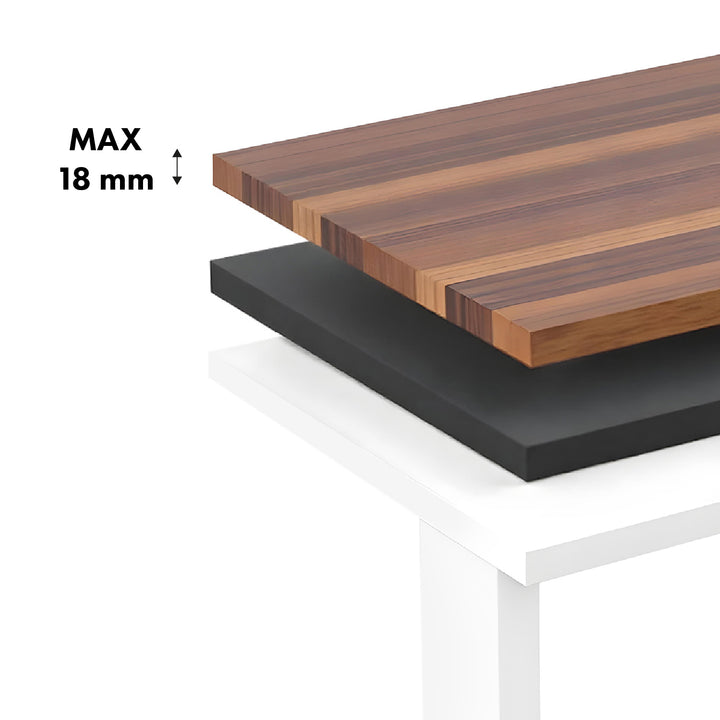 Mesa elétrica regulável em altura Ergo Office, altura máx. 1160 mm, máx. - 80 kg, sem tampo, branca, ER-400 W