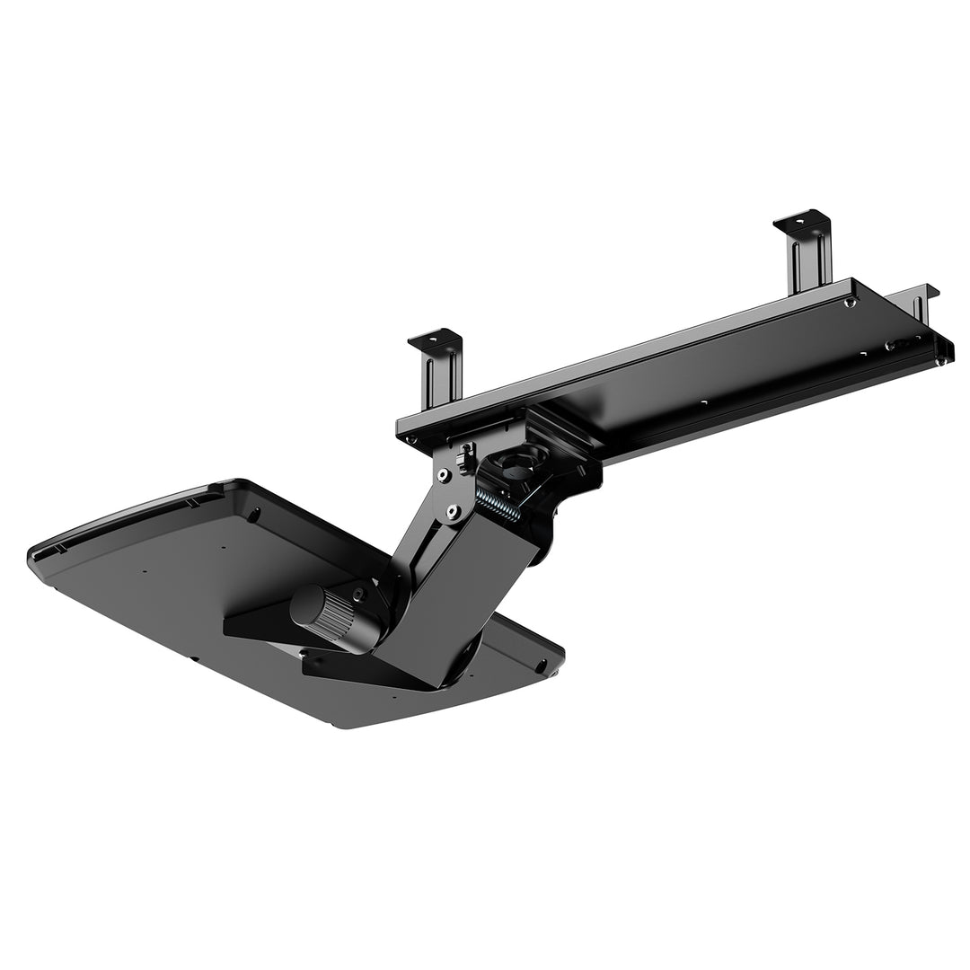 Maclean MC-156 B Soporte de teclado bajo escritorio, ajustable, máx. 5kg, negro