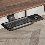 Suporte para teclado Maclean sob a secretária, ajustável, máx. 5 kg, preto, MC-156 B
