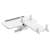 Suporte para teclado Maclean sob a secretária, ajustável, máx. 5 kg, branco, MC-156 W