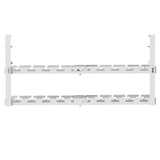 Maclean organizador de cables bajo escritorio, carga máx. 5kg, máx. 728mm, 2 niveles, blanco, MC-102 W 728mm, 2 niveles, blanco, MC-102 W