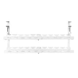 Maclean organizador de cables bajo escritorio, carga máx. 5kg, máx. 728mm, 2 niveles, blanco, MC-102 W 728mm, 2 niveles, blanco, MC-102 W