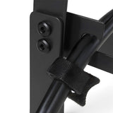 Maclean MC-104 B Organizador de cables bajo escritorio, carga máx. 5 kg, 2 niveles, negro
