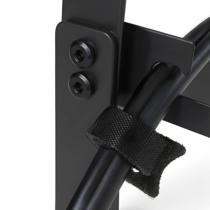Organizador de cabos por baixo da mesa Maclean, carga máxima de 5 kg, 2 camadas, preto, MC-104 B