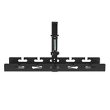 Maclean MC-105 B Organizador de cables bajo escritorio, carga máx. 5 kg, negro