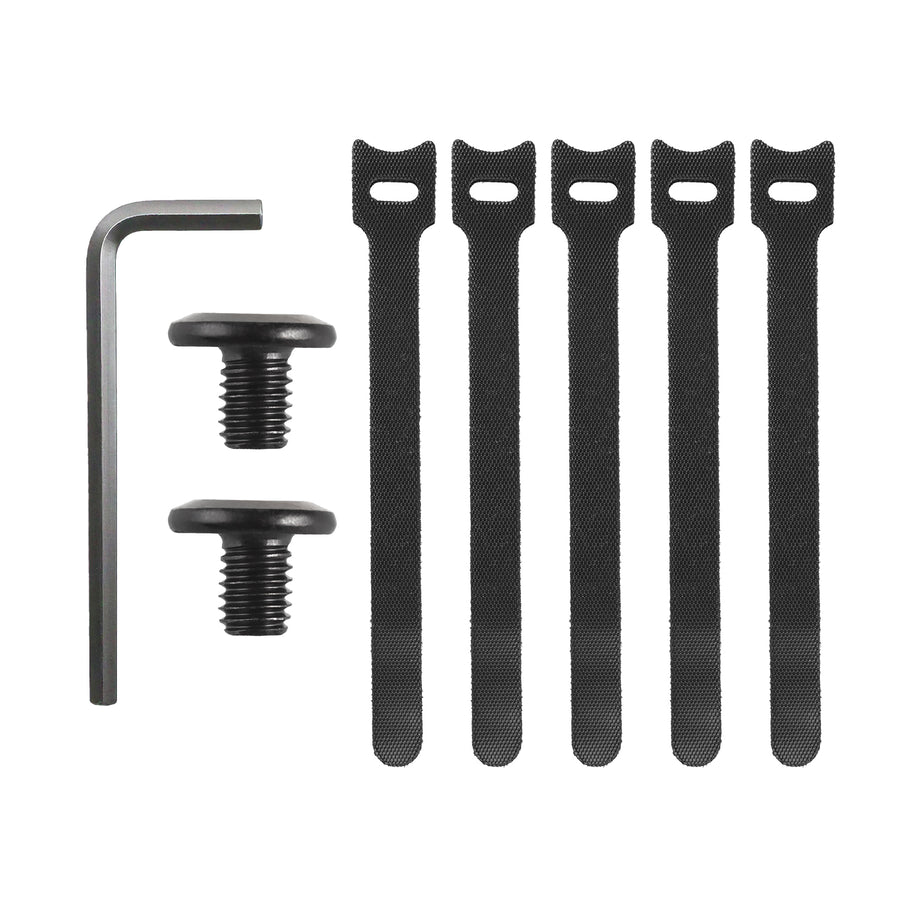 Maclean MC-105 B Organizador de cables bajo escritorio, carga máx. 5 kg, negro