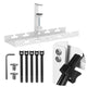 Maclean MC-105 W Organizador de cables bajo escritorio, carga máx. 5 kg, blanco