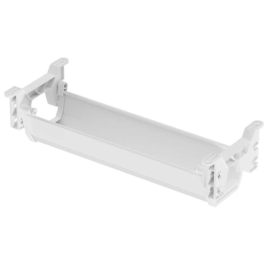Organizador de cabos por baixo da mesa Maclean, carga máxima de 5 kg, branco, MC-106 W