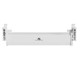 Organizador de cabos por baixo da mesa Maclean, carga máxima de 5 kg, branco, MC-106 W