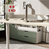 Organizador de cabos por baixo da mesa Maclean, carga máxima de 5 kg, branco, MC-106 W