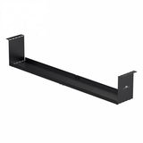 Maclean MC-107 B Organizador de cables compacto bajo escritorio, carga máx. 5 kg, negro