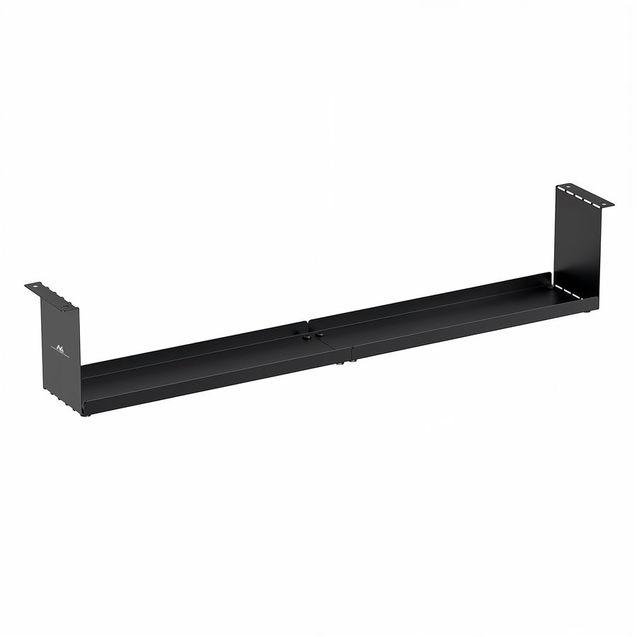 Maclean MC-107 B Organizador de cables compacto bajo escritorio, carga máx. 5 kg, negro