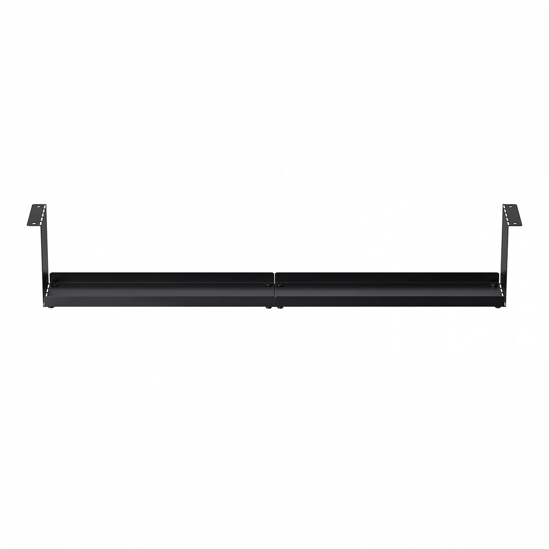 Maclean MC-107 B Organizador de cables compacto bajo escritorio, carga máx. 5 kg, negro
