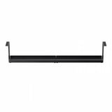Maclean MC-107 B Organizador de cables compacto bajo escritorio, carga máx. 5 kg, negro